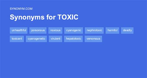 slang synonym|toxic synonym slang.